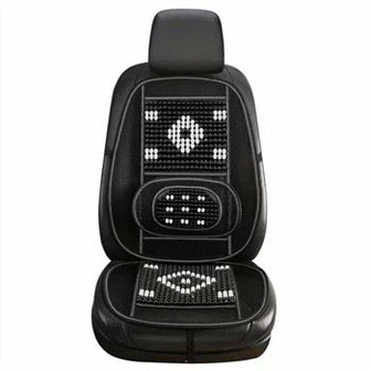 Discret Luxe Universal Car Interiors Set Cover Seat Car avec des perles en bois