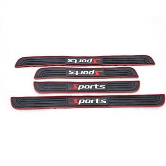 Bande de seuil en cuir de fibre de carbone